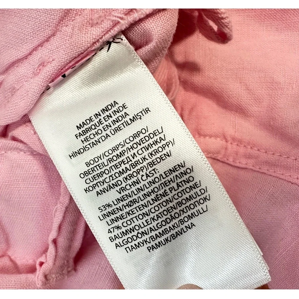 Polo Ralph Lauren 8-Inch Straight Fit Linen-Cotton Carmel Pink Shorts